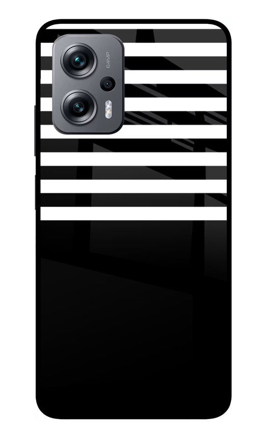 Black and White Print Redmi K50i Glass Case