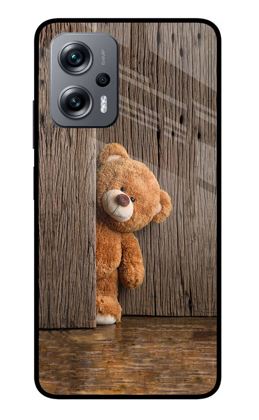 Teddy Wooden Redmi K50i Glass Case