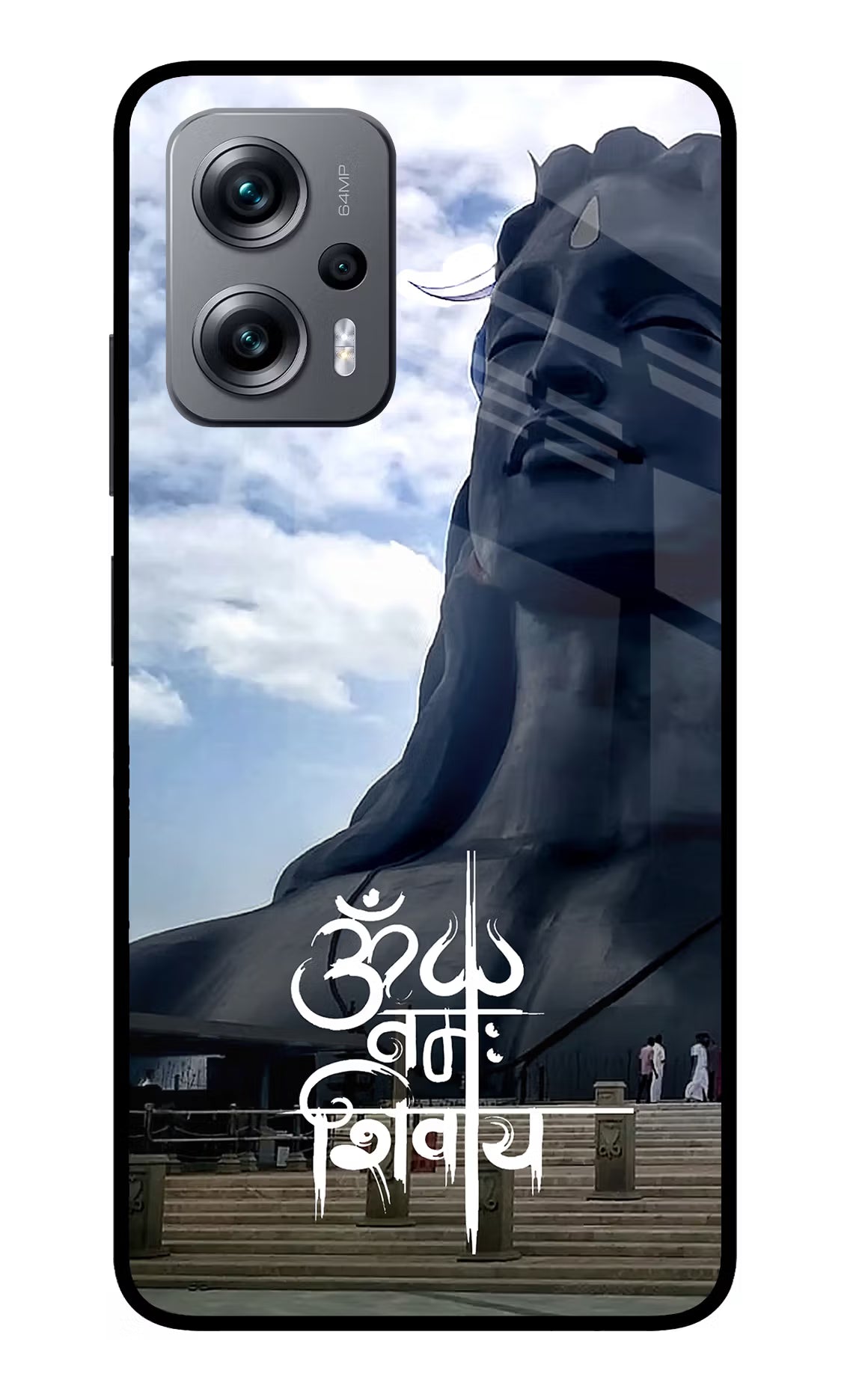 Om Namah Shivay Redmi K50i Glass Case Back Cover by Casekaro
