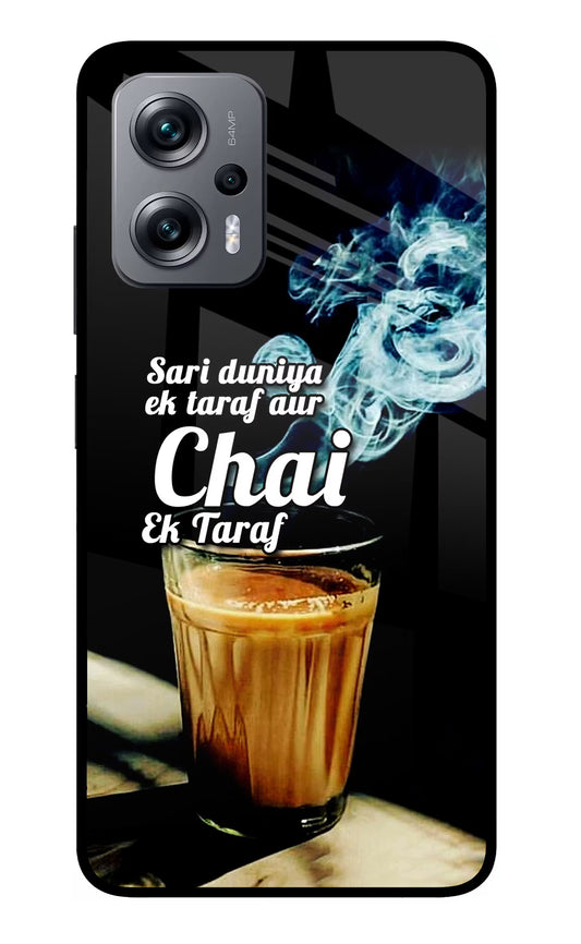 Chai Ek Taraf Quote Redmi K50i Glass Case
