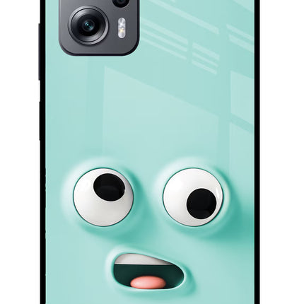 Funny Cartoon Redmi K50i Glass Case Back Cover by Casekaro