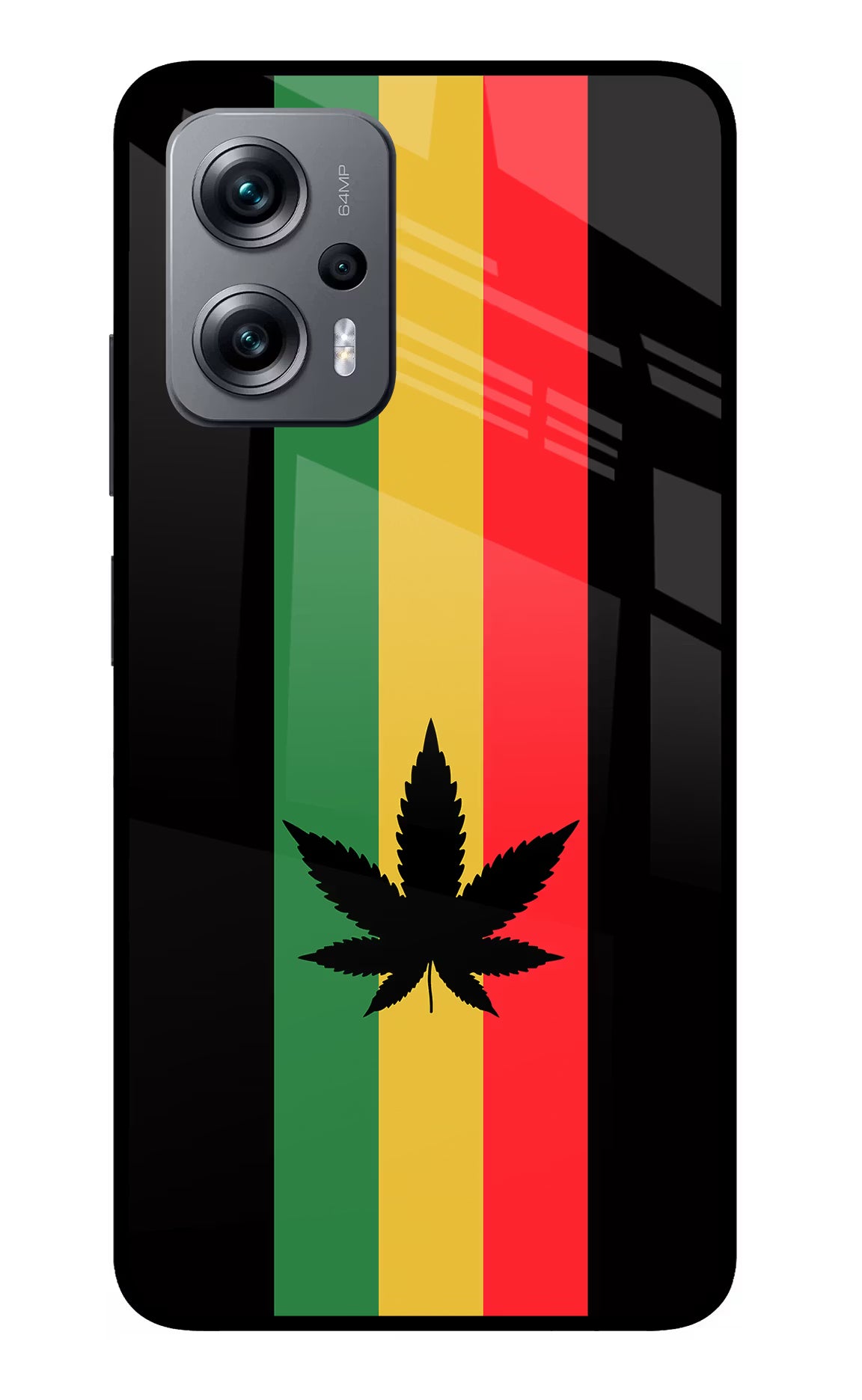 Weed Flag Redmi K50i Glass Case