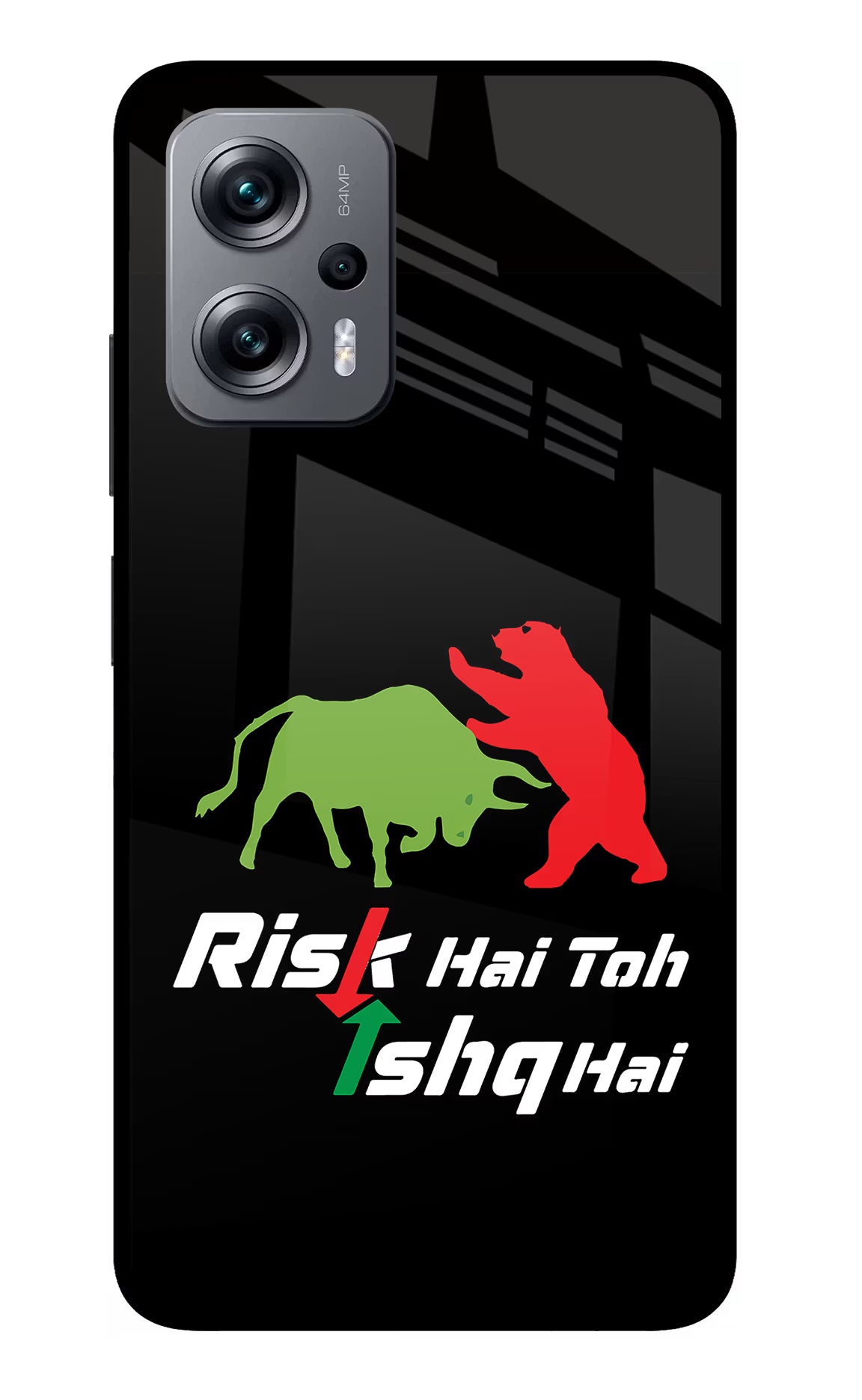 Risk Hai Toh Ishq Hai Redmi K50i Glass Case