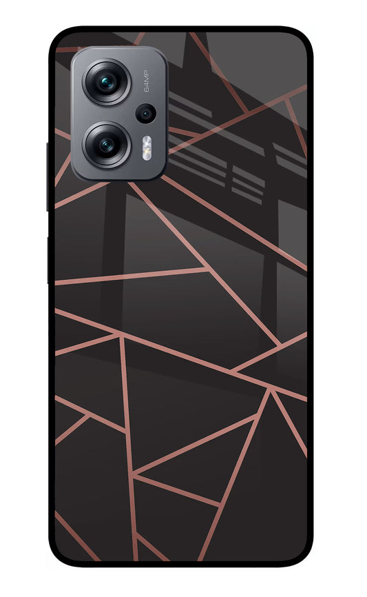 Geometric Pattern Redmi K50i Glass Case
