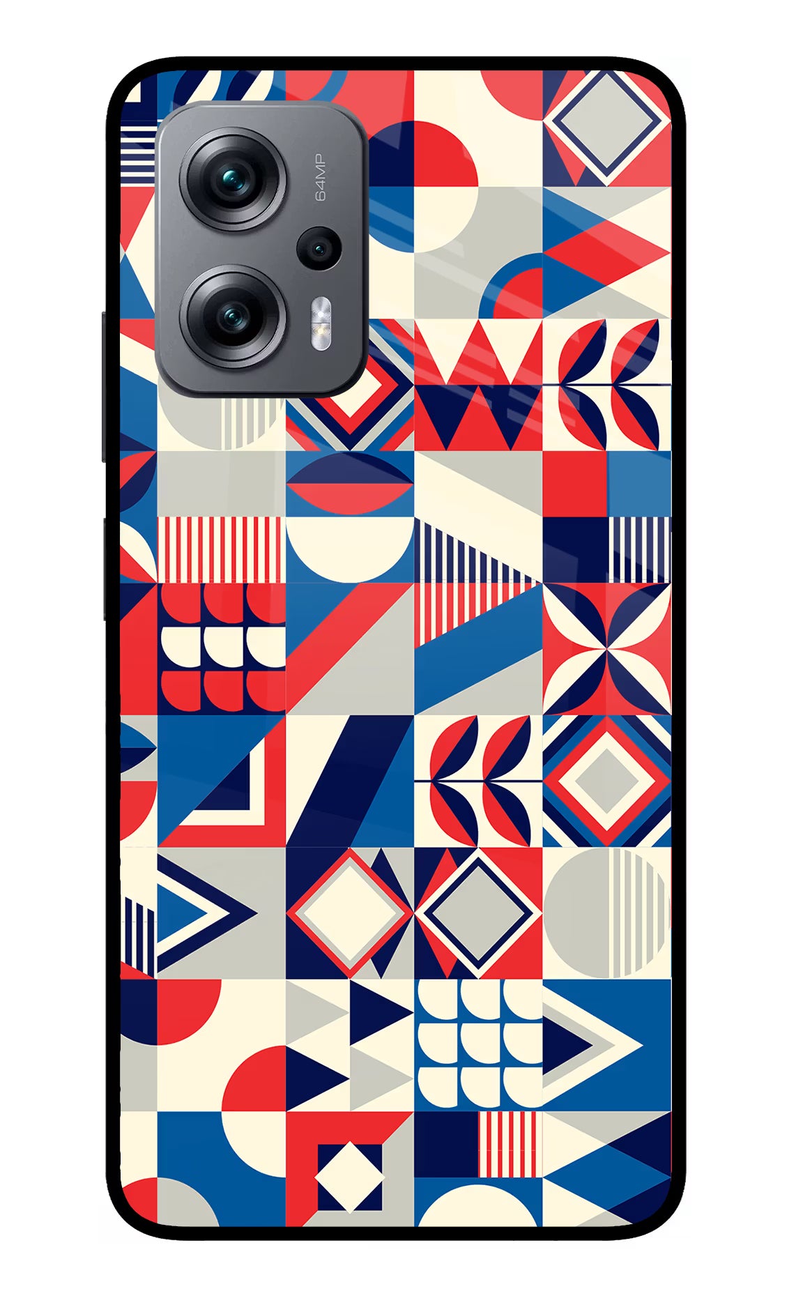 Colorful Pattern Redmi K50i Glass Case