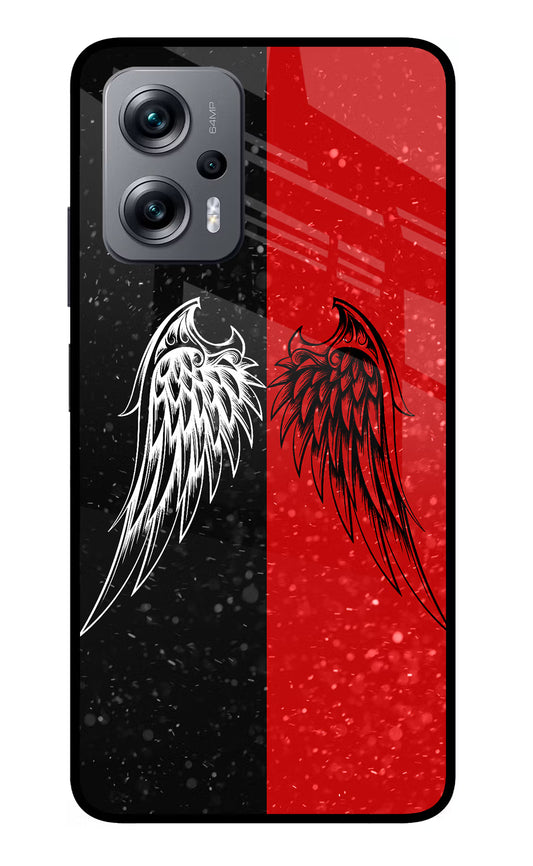 Wings Redmi K50i Glass Case