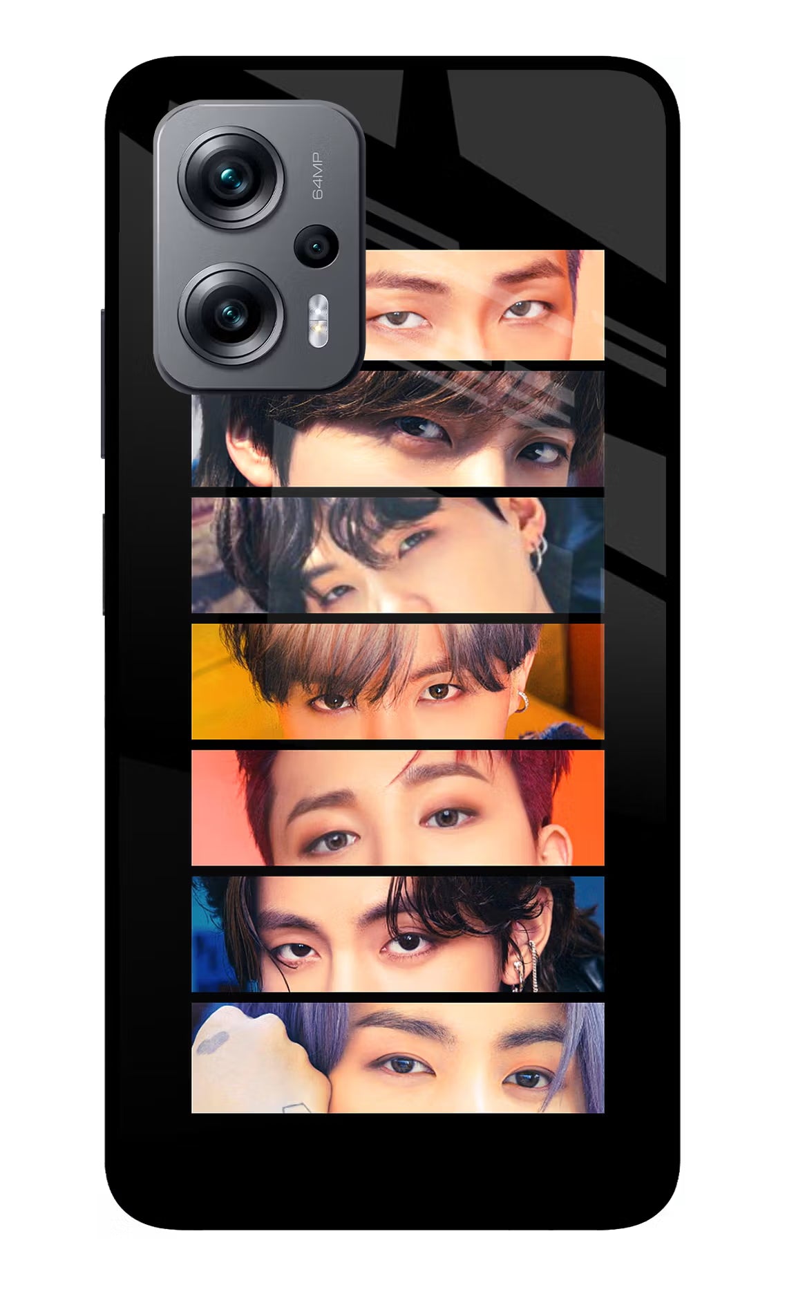 BTS Eyes Redmi K50i Glass Case