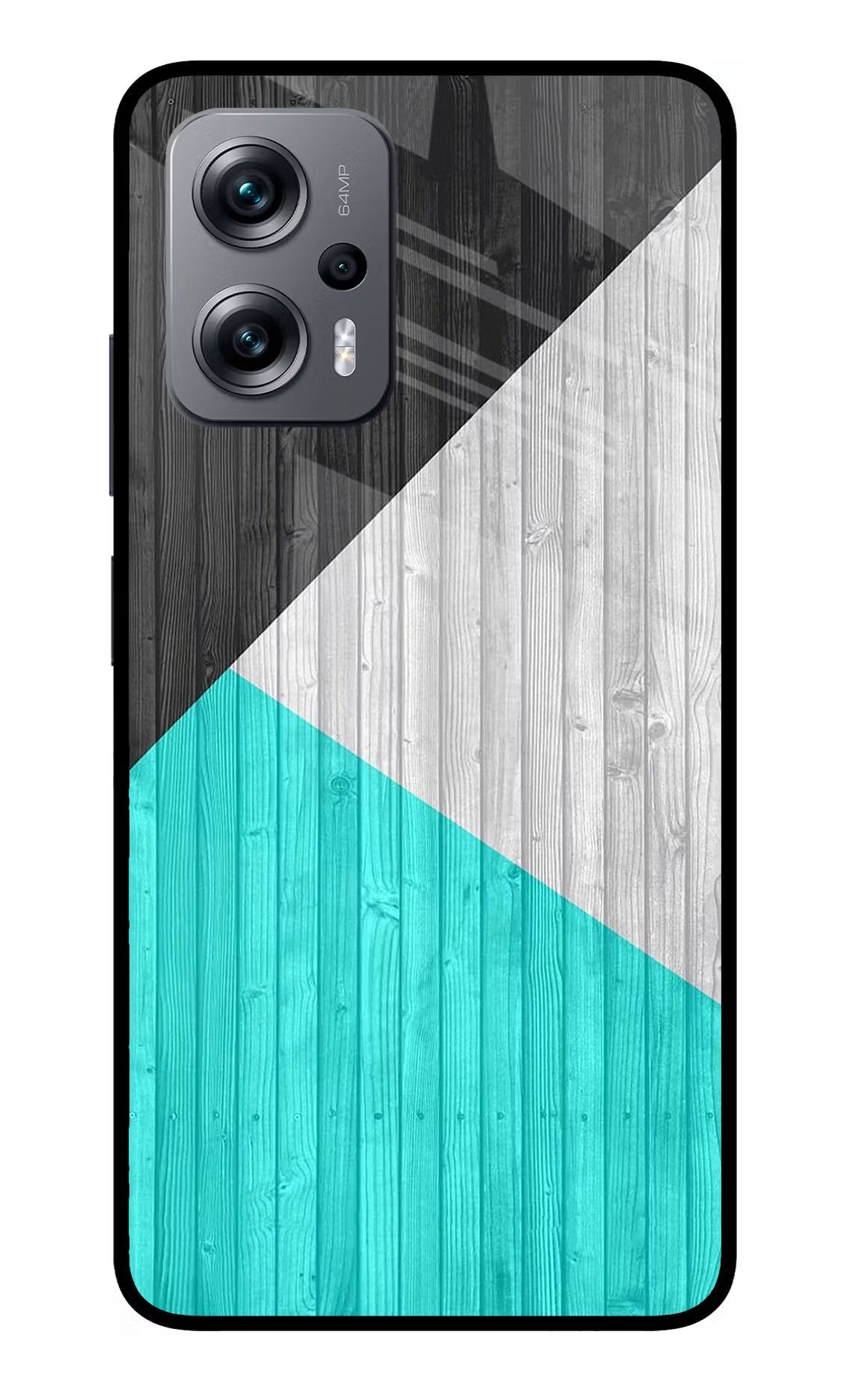 Wooden Abstract Redmi K50i Glass Case Back Cover by Casekaro