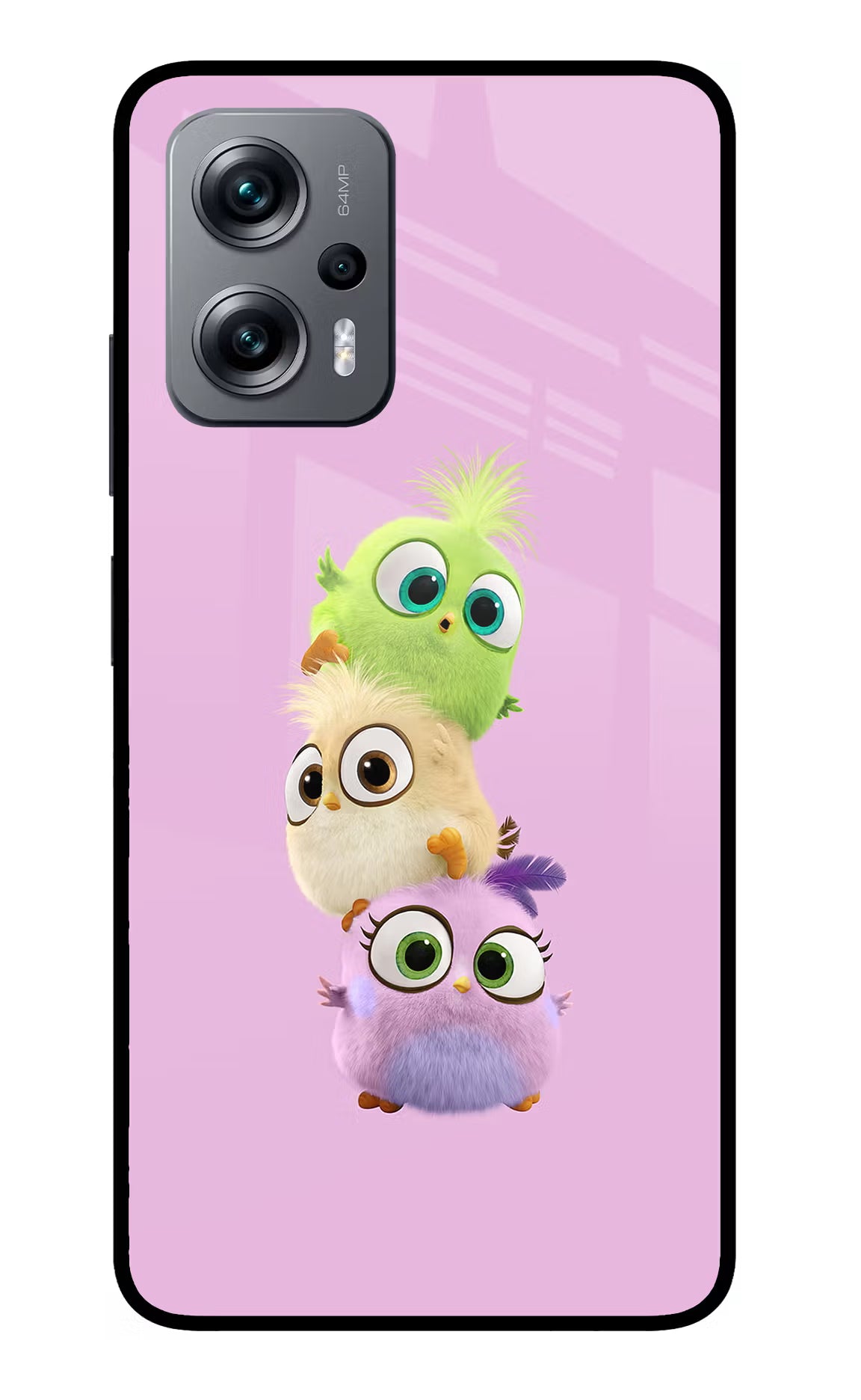 Cute Little Birds Redmi K50i Glass Case