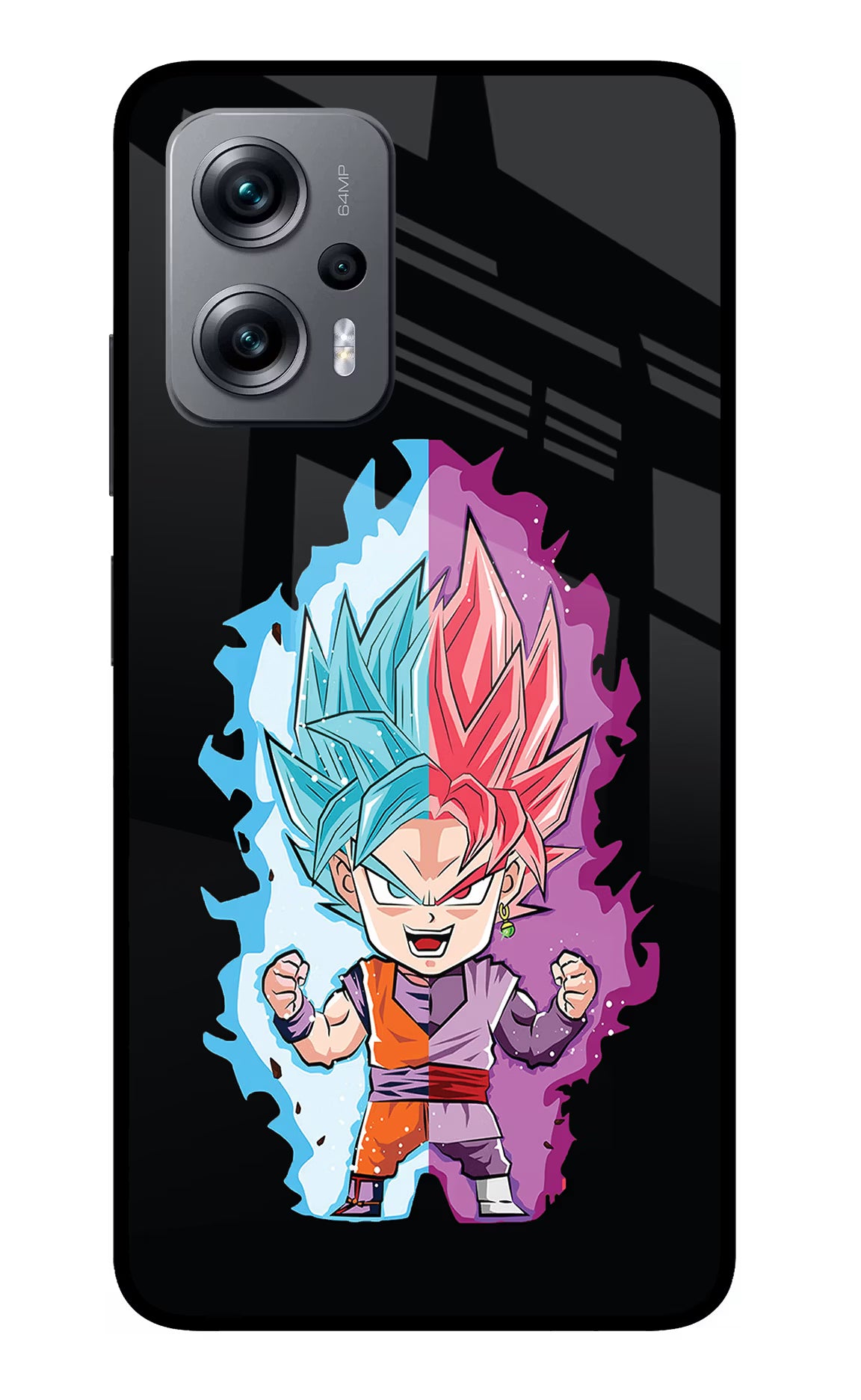 Chota Goku Redmi K50i Glass Case Back Cover by Casekaro