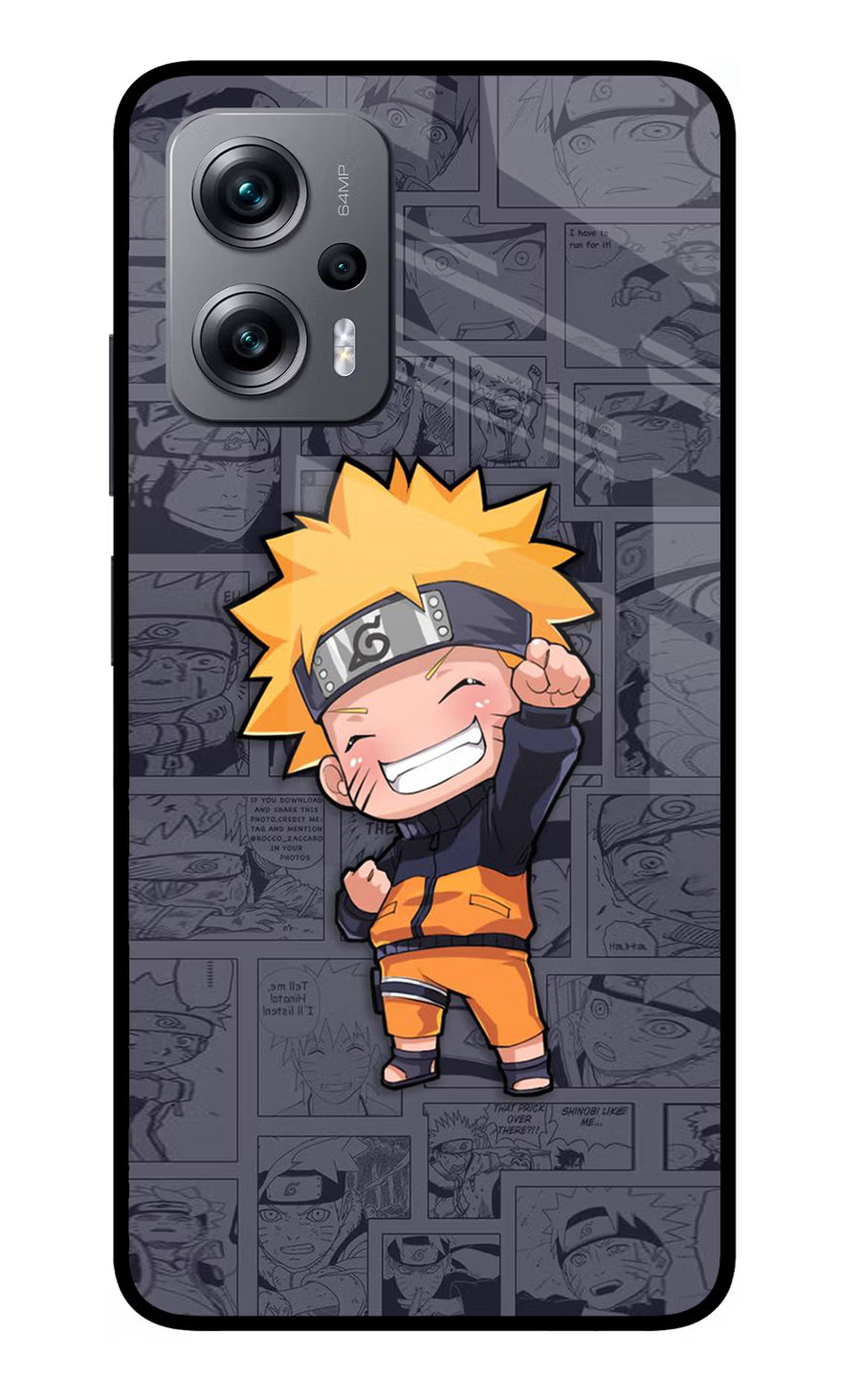 Chota Naruto Redmi K50i Back Cover, Glass case