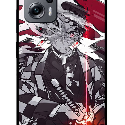 Demon Slayer Redmi K50i Glass Case Back Cover by Casekaro