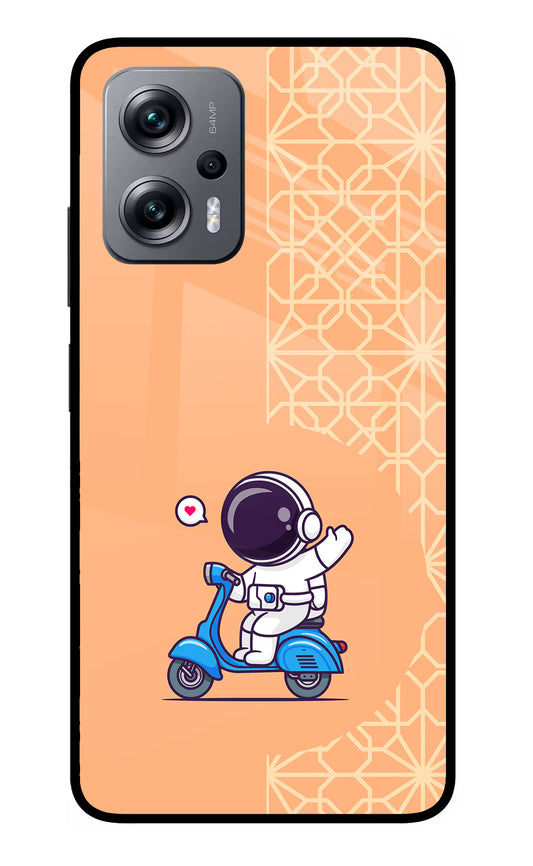 Cute Astronaut Riding Redmi K50i Glass Case