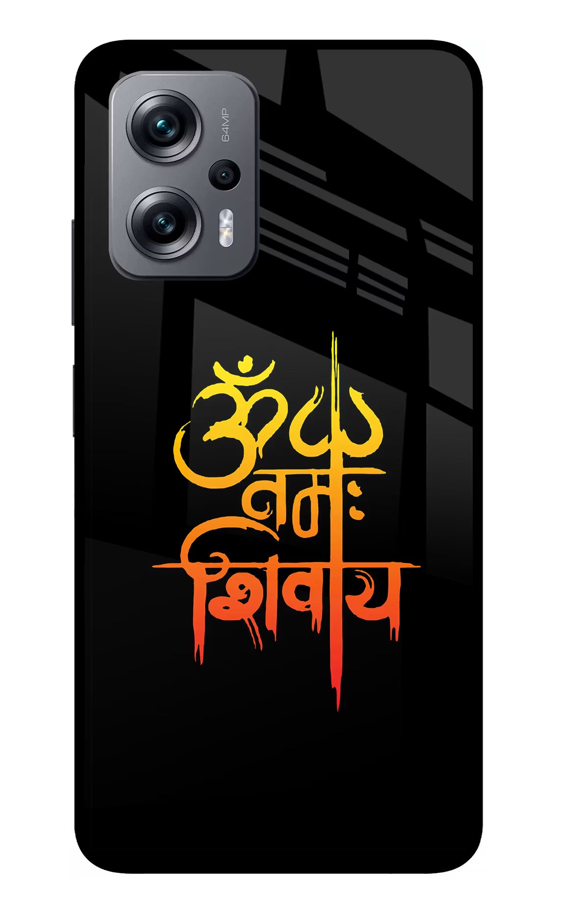 Om Namah Shivay Redmi K50i Glass Case Back Cover by Casekaro