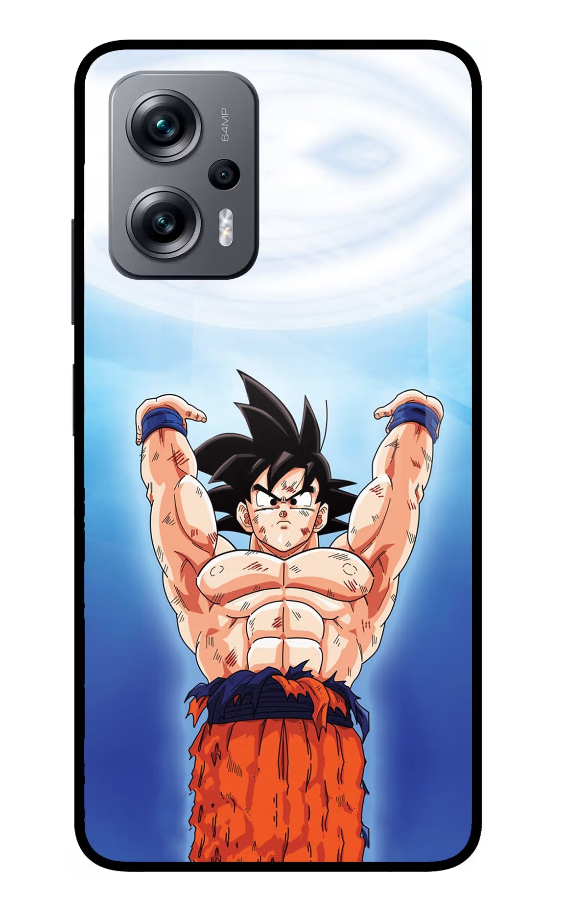 Goku Power Redmi K50i Glass Case Back Cover by Casekaro