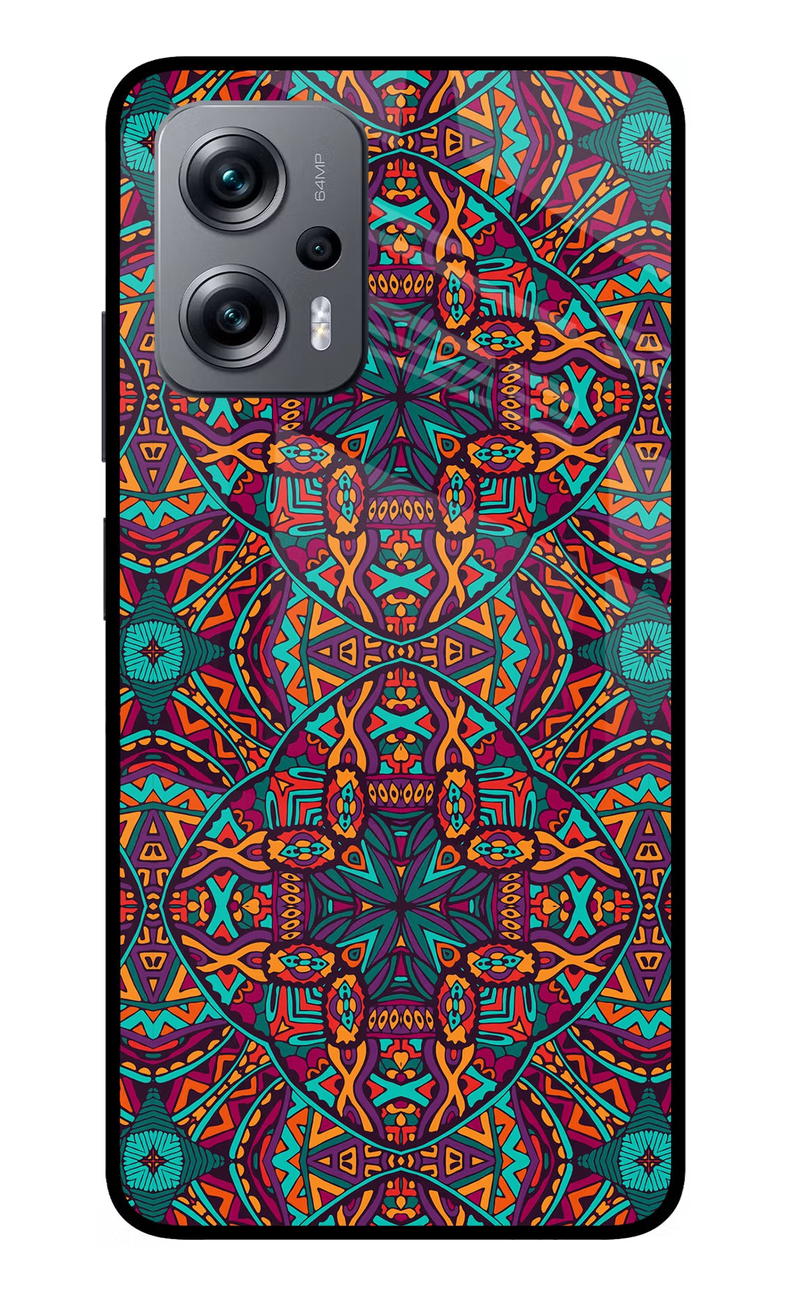 Colour Mandala Redmi K50i Glass Case