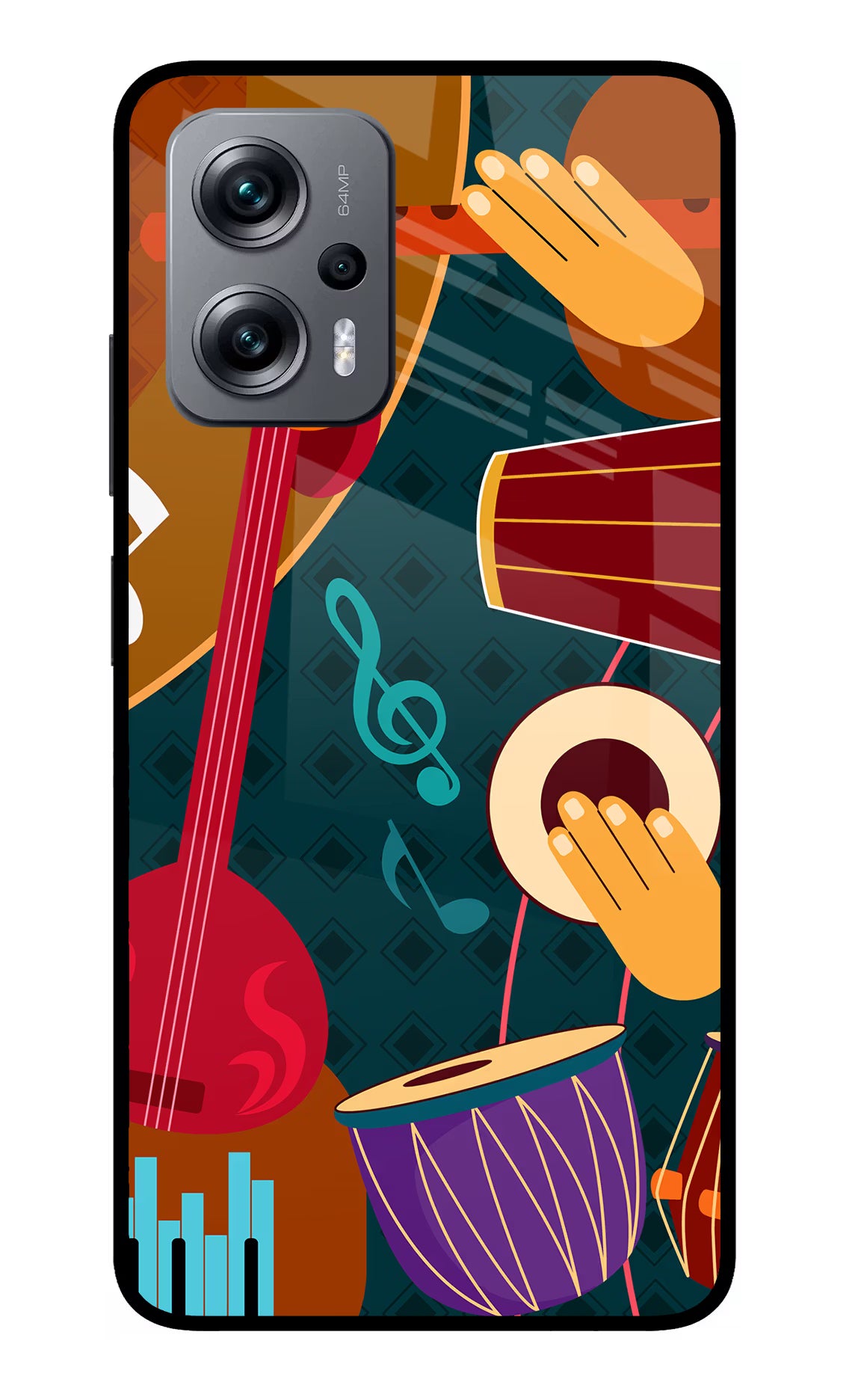 Music Instrument Redmi K50i Glass Case
