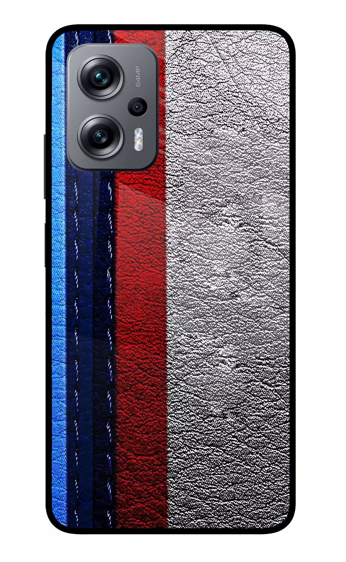 BMW Stripes Redmi K50i Glass Case Back Cover by Casekaro