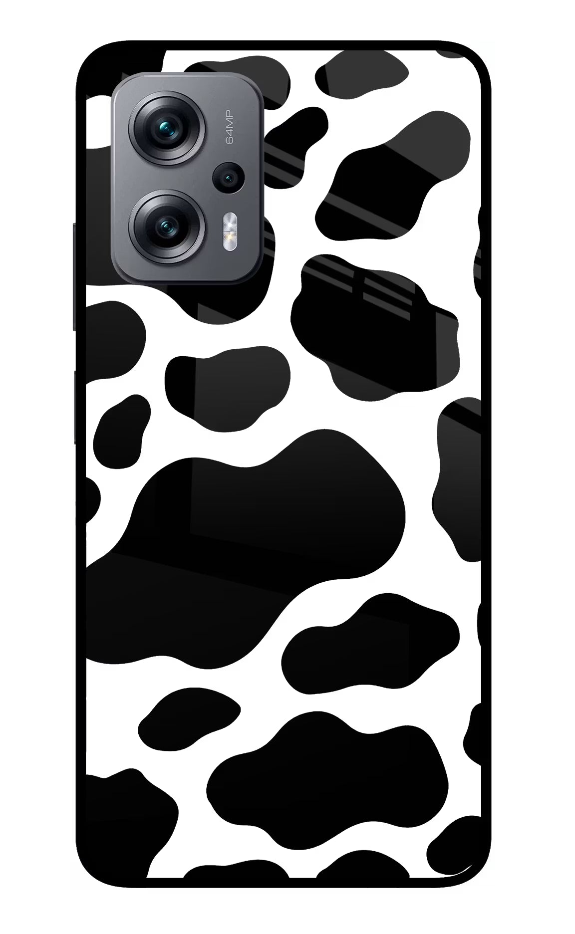 Cow Spots Redmi K50i Glass Case Back Cover by Casekaro