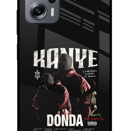 Donda Kanye West Redmi K50i Glass Case