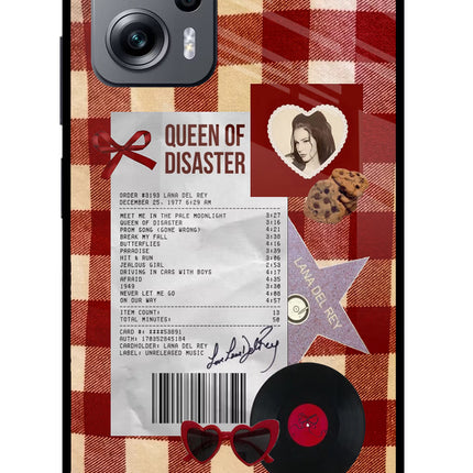 Queen of Disaster Redmi K50i Glass Case