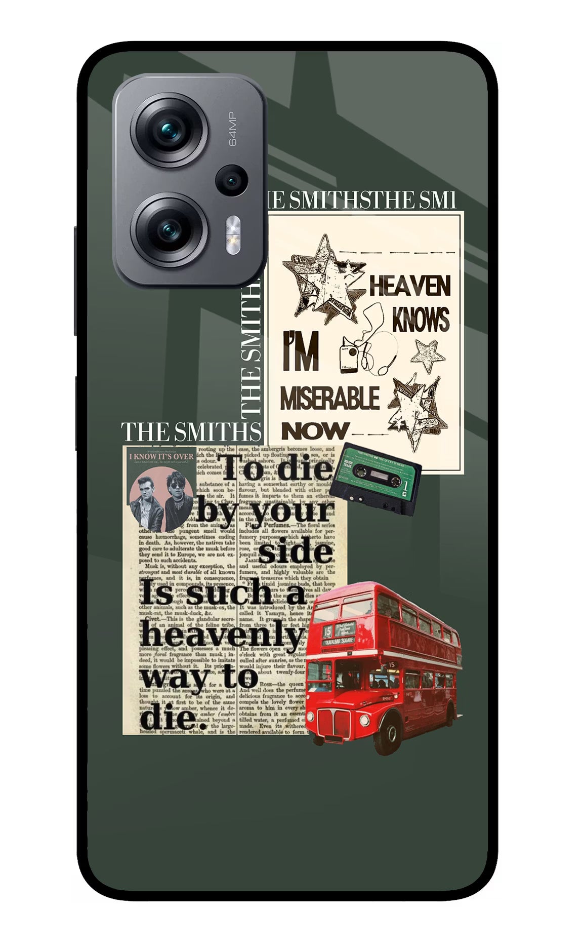 The Smiths Redmi K50i Glass Case Back Cover by Casekaro