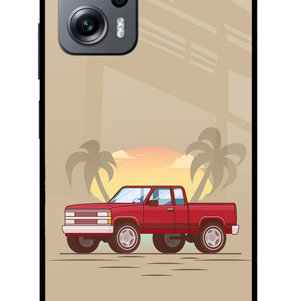 Desert Classic Drive Redmi K50i Glass Case Back Cover by Casekaro