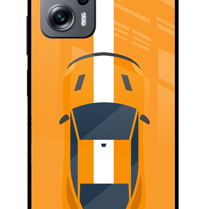 Highway Pursuit Redmi K50i Glass Case Back Cover by Casekaro