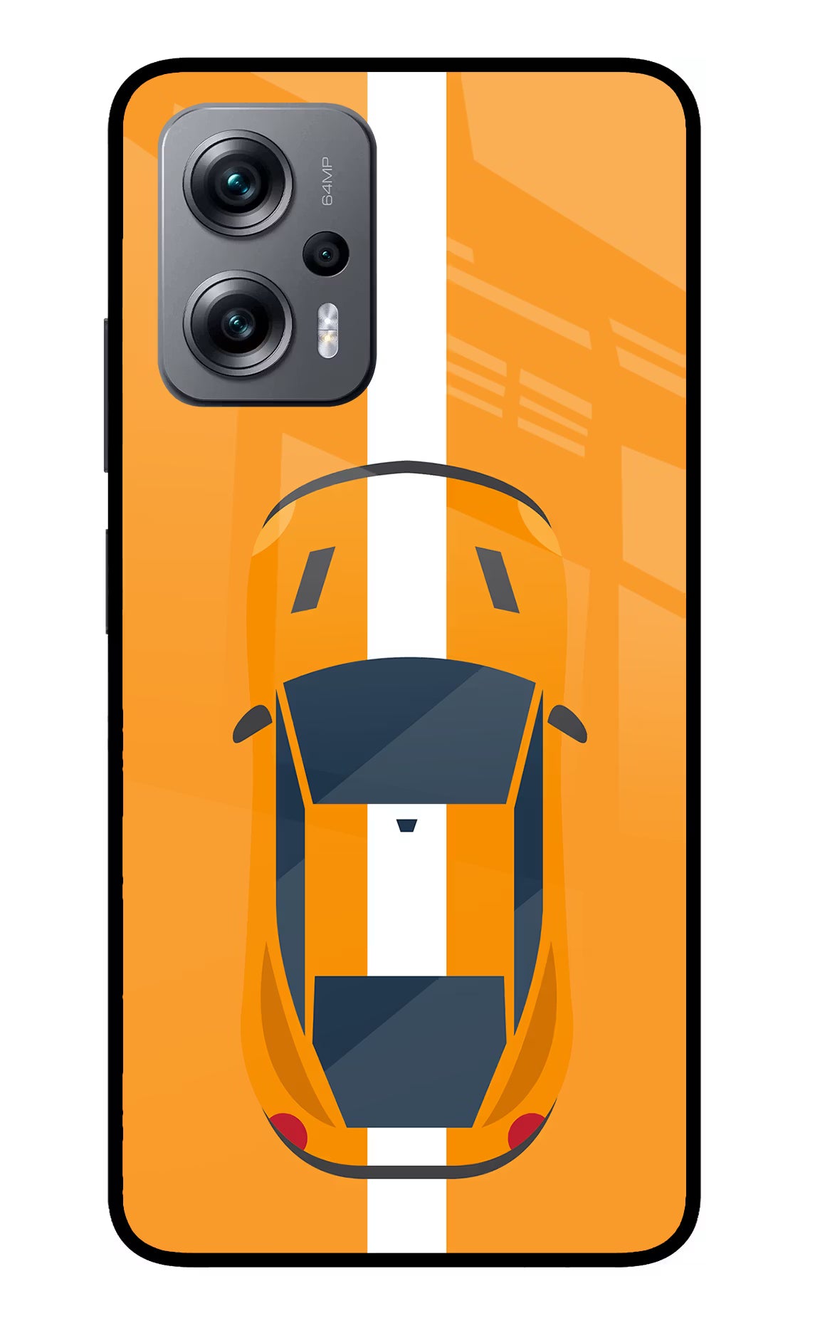 Highway Pursuit Redmi K50i Glass Case Back Cover by Casekaro