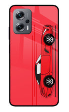 Red Velocity Redmi K50i Glass Case