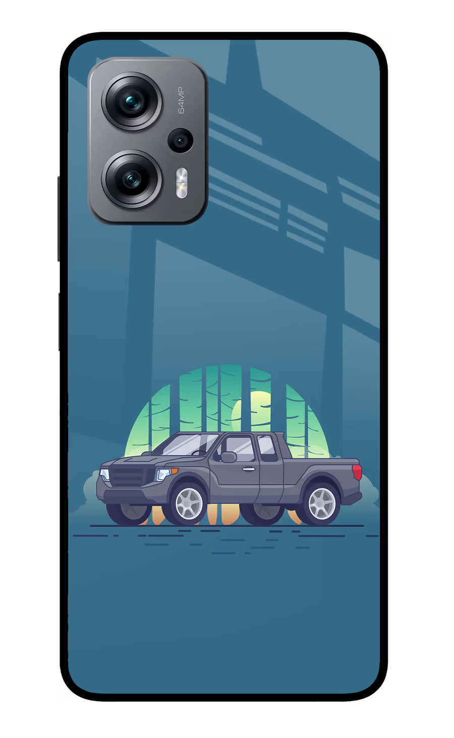 Retro Garage Vibe Redmi K50i Back Cover, Glass case