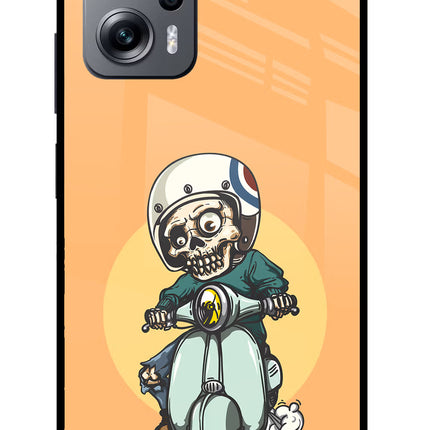 Undead Biker Redmi K50i Glass Case