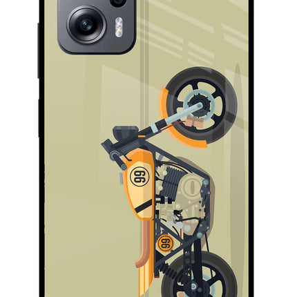 Vertical Speedster Redmi K50i Glass Case