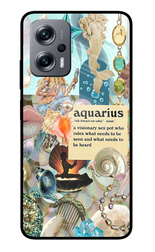 Aquarius Zodiac Redmi K50i Glass Case