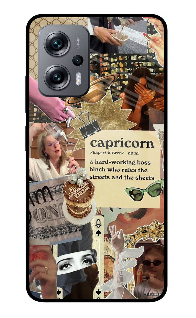 Capricorn Zodiac Redmi K50i Glass Case