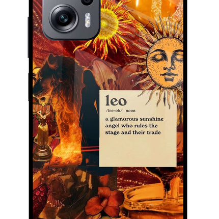 Leo Zodiac Redmi K50i Glass Case