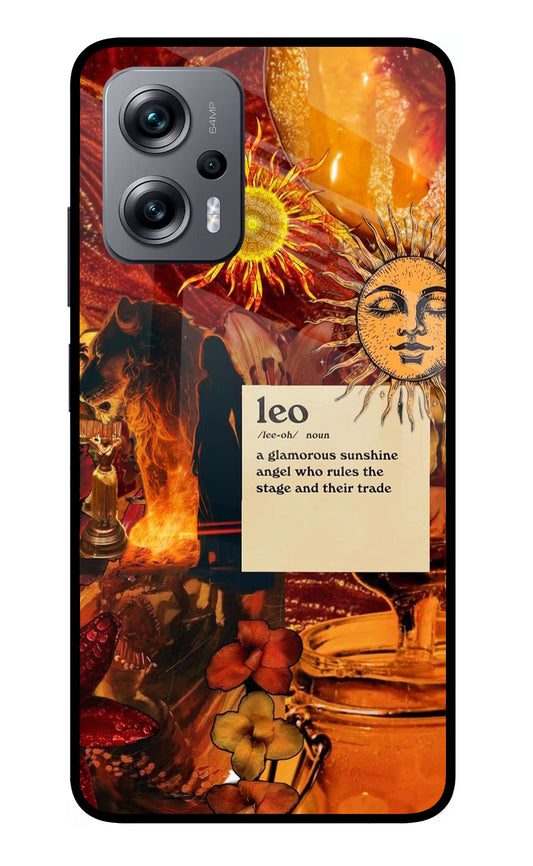 Leo Zodiac Redmi K50i Glass Case