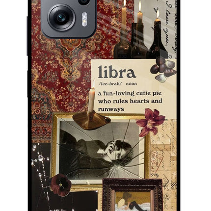 Libra Zodiac Redmi K50i Glass Case