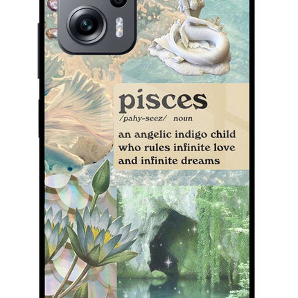 Pisces Zodiac Redmi K50i Glass Case
