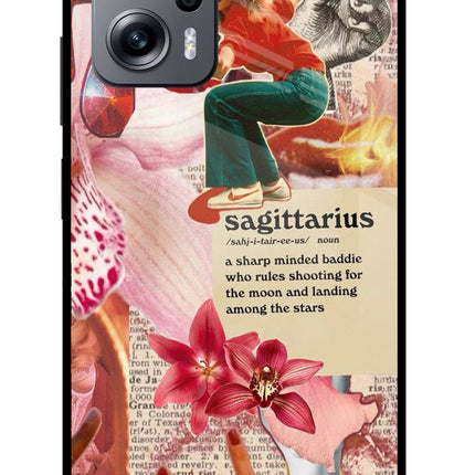 Sagittarius Zodiac Redmi K50i Glass Case
