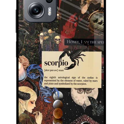 Scorpio Zodiac Redmi K50i Glass Case