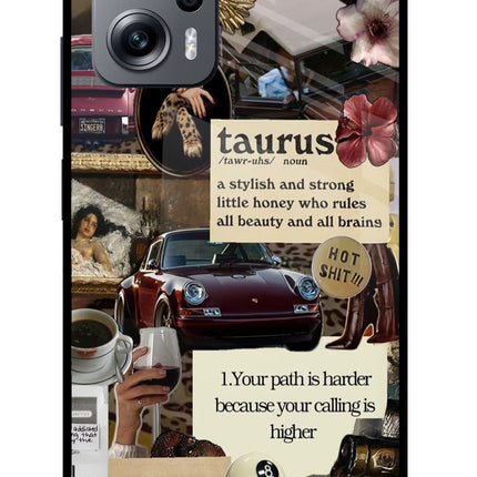 Taurus Zodiac Redmi K50i Glass Case