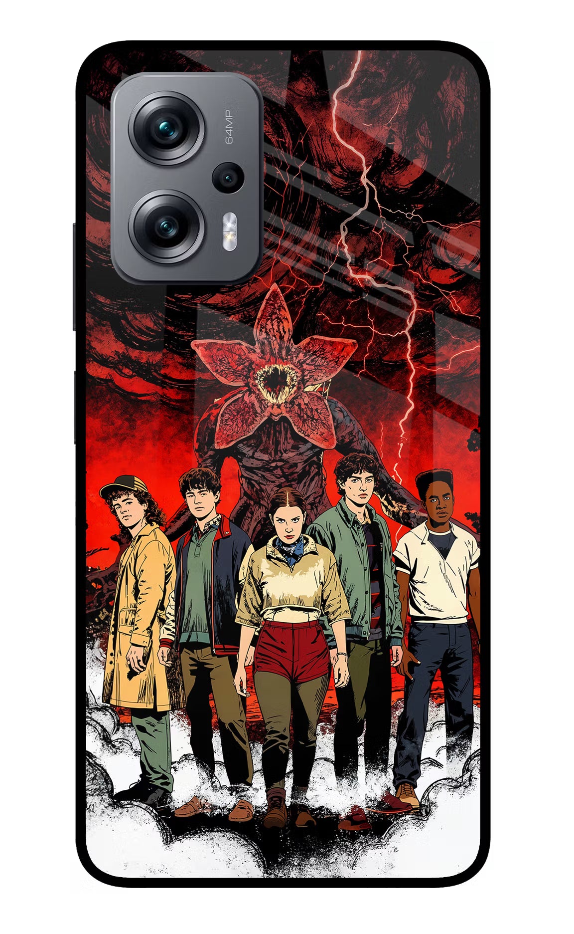Ordinary Things Characters Redmi K50i Glass Case Back Cover by Casekaro