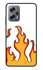 Fired Up – White Redmi K50i Glass Case
