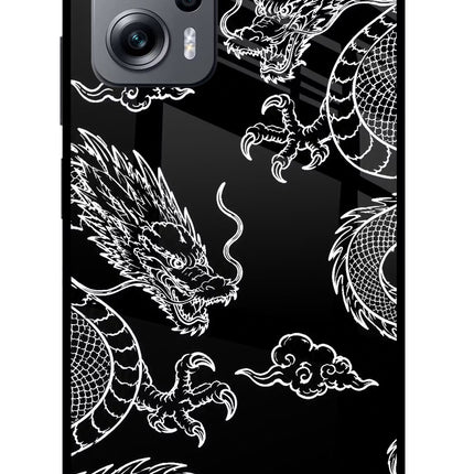 Twin Dragons Redmi K50i Glass Case