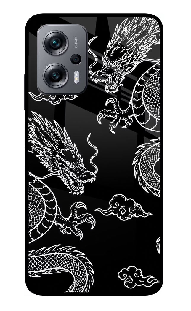 Twin Dragons Redmi K50i Glass Case