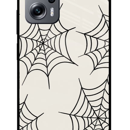 Spider Web Redmi K50i Glass Case
