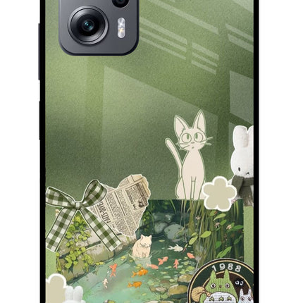 Aesthetic anime Redmi K50i Glass Case