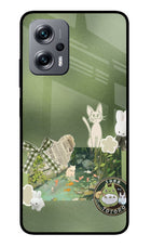 Aesthetic anime Redmi K50i Glass Case