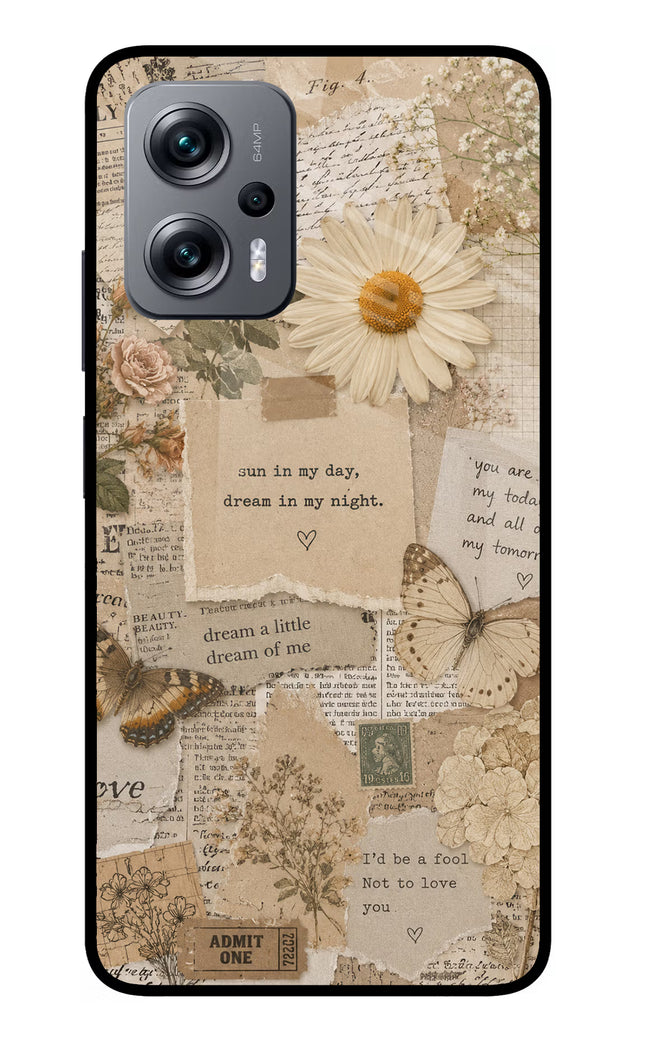 Vintage case Redmi K50i Glass Case